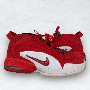 Nike Air Max Penny 1 University Red White 2014 Mens Size 10.5 685153-600